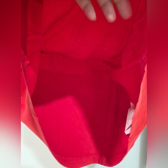 Weekend MaxMara Red Silk Peplum Short Sleeve T-Shirt - Picture 11 of 16